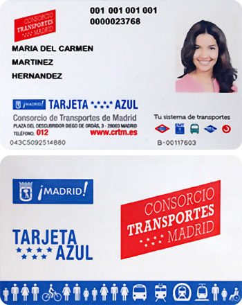 Tarjeta de transporte Personanl (TTP)