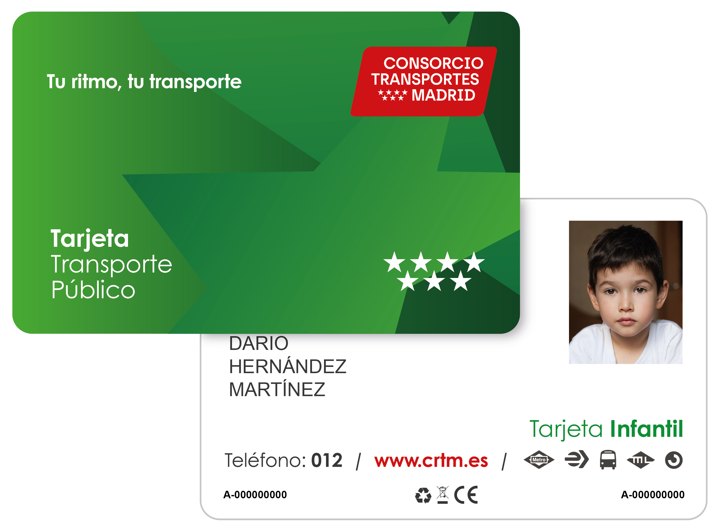 Tarjeta de transporte Personanl (TTP)